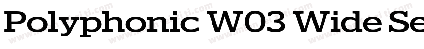 Polyphonic W03 Wide SemiBold字体转换